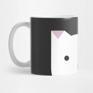 Peek-a-Boo Pig (w/Lavender Triangle and Circle) Mug